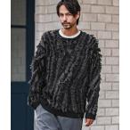 セーター ニット mn3153-Fringe Jacquard Knit Pullover ニット メンズ