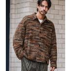 シャツ ms6187-Mohair Knit Like Multi Color Shirts ニットシャツ メンズ