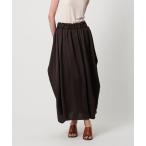 ショッピングサテン スカート 「AEWEN MATOPH」サテンコクーンスカート - ウォッシャブル -