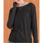 ショッピングバブ tシャツ ブロック切替カットソー レディース