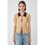 ニット セーター ZIP UP RIB KNIT H/S シ�