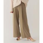 ショッピング裏起毛 パンツ 裏起毛センタープレスワイドパンツ レディース