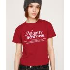 tシャツ COMPACT LOGO PRINT T/SH コンパクト ロゴ プリント Tシャツ 半袖 夏服 レディース