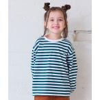 tシャツ 「LSP WOW!」マイニチワッペンボーダーロンTee キッズ 子供服 男の子 女の子