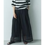 パンツ シアーワイドパンツ レディース