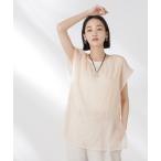 [NANO universe] безрукавка tops FREE бежевый женский 