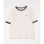 [TOWNCRAFT] вышивка короткий рукав футболка FREE бежевый женский 