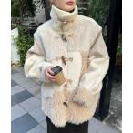 「etsinta」 ダッフルコート ONE SIZE オフホワイト レディース