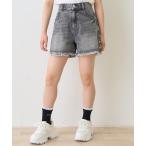 パンツ 「LTXC」スタッズデニムショートパンツ キッズ 子供服 女の子