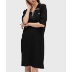 ショッピングフレッドペリー ワンピース Ribbed Knitted Polo Dress／リブニットポロシャツワンピース