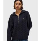 ショッピングケーブル ニット セーター Half Zip Cable Knit Jumper／ハーフジップケーブルニット レディース