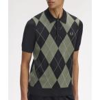 ポロシャツ Argyle Knitted Polo Shirt/アーガイルニットポロシャツ メンズ レディース