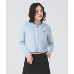 カーディガン 「別注」FRED PERRY / Fluffy Crewneck Knit Cardigan レディース