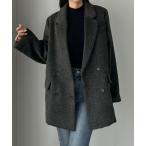 ショッピングアウター コート アウター シャギーテーラードジャケットコート レディース
