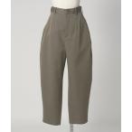 パンツ 「LOEFF」ウールギャバ ボンタン パンツ レディース
