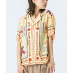 ショッピングSHIRTS ブラウス シャツ (HLAADA for ROSEBUD)SUN HOTEL PRINT SHIRTS レディース