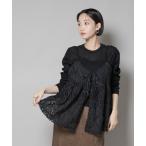 ブラウス シャツ テープ刺繍チュール前後2wayキャミソールビスチェ(セットアップ可) レディース