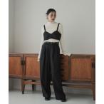 サロペット オーバーオール 2wayビスチェキャミサロペット レディース