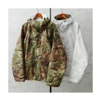 ミリタリージャケット モッズコート 実物 新品 デッドストック イタリア軍 WATERPROOF リバーシブルジャケット ベジタトカモ&スノーカモ
