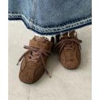 スニーカー フェイクスウェードベルトスニーカー レディース