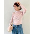 ニット セーター ランダムリブラメニットトップス レディース