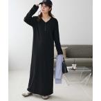 ショッピングPS ワンピース リブピコレースヘンリーカットワンピース