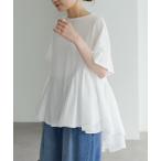 tシャツ 異素材切り替えTシャツ レディース