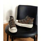 スニーカー ASH/アッシュ 「RAINBOW STUDS」レオパード柄厚底スタッズハイカットスニーカー ボリュームソール 5cmヒール レディース