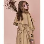 トレンチコート コート 「Cherir Mignon」- Silhouette Couture -マルチウェイフリルヨークロングトレンチコート レディ