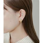 イヤリング メタルプックリフロントイヤリング レディース