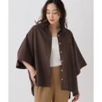 ブラウス シャツ アイロンいらず5分袖ドライシャツ / 579965 レディース