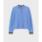 カーディガン ウィメンズ リブストライプ シアーカーディガン / 255502 KN397 レディース