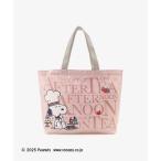 エコバッグ スリットポケット付きロゴバッグS/PEANUTS