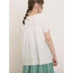 tシャツ コットンレースドッキングTシャツ レディース