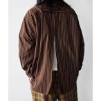 シャツ ワイドフィット バックジップ シャツ メンズ レディース