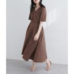 ワンピース 「WEB限定」フレア袖カシュクールワンピース