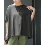 tシャツ 「再入荷!」「汗が染みない!」オーガニックコットン汗ジミ防止ワイドT レディース