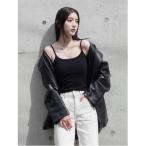 ジャケット テーラードジャケット バリエレザーライクテーラードジャケット レディース