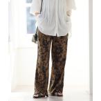 パンツ 「WEB限定追加4」コントラストフラワープリントパンツ レディース