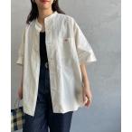 「DANTON」 半袖シャツ 38 アイボリー レディース