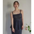 キャミソール spangle peplum bustier / スパンコールペプラムビスチェ