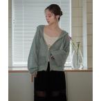 パーカー glitter sheer hoodie / ラメシアーパーカー レディース