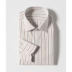 ショッピングトーマス フォーマル シャツ THOMAS MASON/トーマスメイソン オルタネートストライプ セミワイドカラー シャツ メンズ