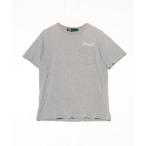 [FAT] вышивка короткий рукав футболка - серый мужской 