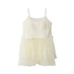 キャミソール 「LILY BROWN Lingerie」カップ付フリルチュールキャミ