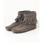 「Minnetonka」 モカシンブーツ US6.5 グレー レディース
