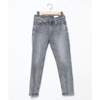 [Demi-Luxe BEAMS] [upperhights] повреждение обработка Denim брюки 21 оттенок черного прочее 2 женский 