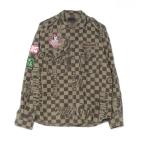「HYSTERIC GLAMOUR」 長袖ミリタリーシャツ MEDIUM グリーン メンズ