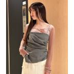 「FRAY I.D」 ベアトップ FREE グレー レディース
