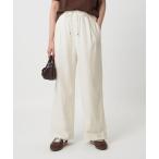 パンツ BREEZE LINEN ブリーズリネン ワイド パンツ オフホワイト 2 レディース